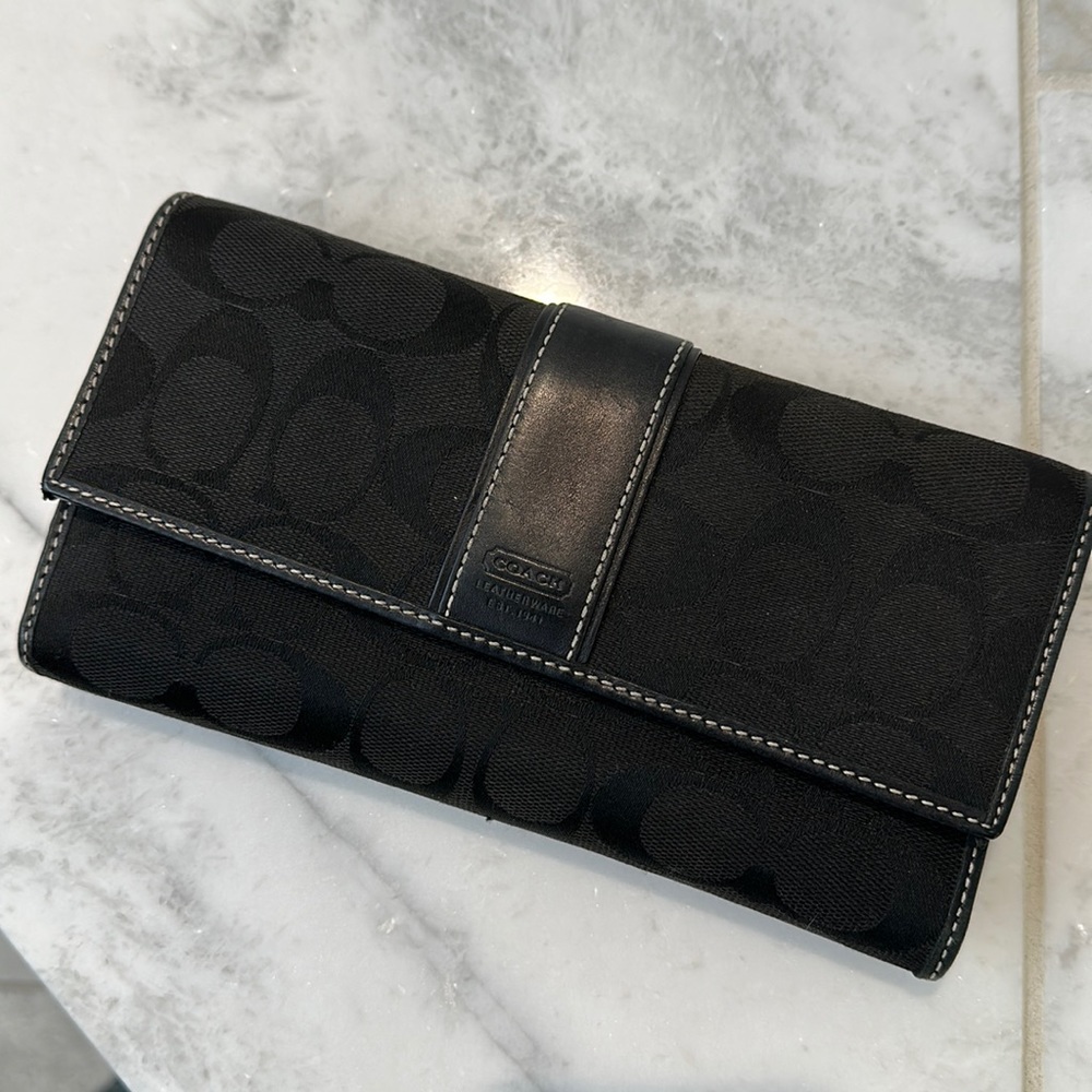 Coach Wallet & Check Combo